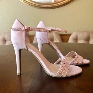 Blush Suede Sandals